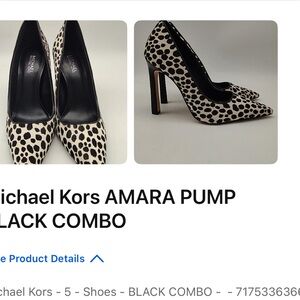 Michael Kors Amara Pump - Black and White Pattern